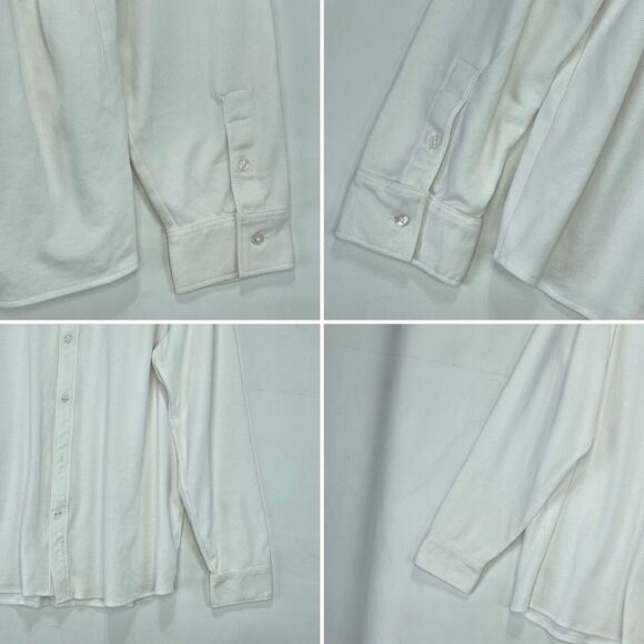 Steve & Barrys Mens XXL Shirt Cotton Blend Button Down White Office Work - Picture 9 of 16